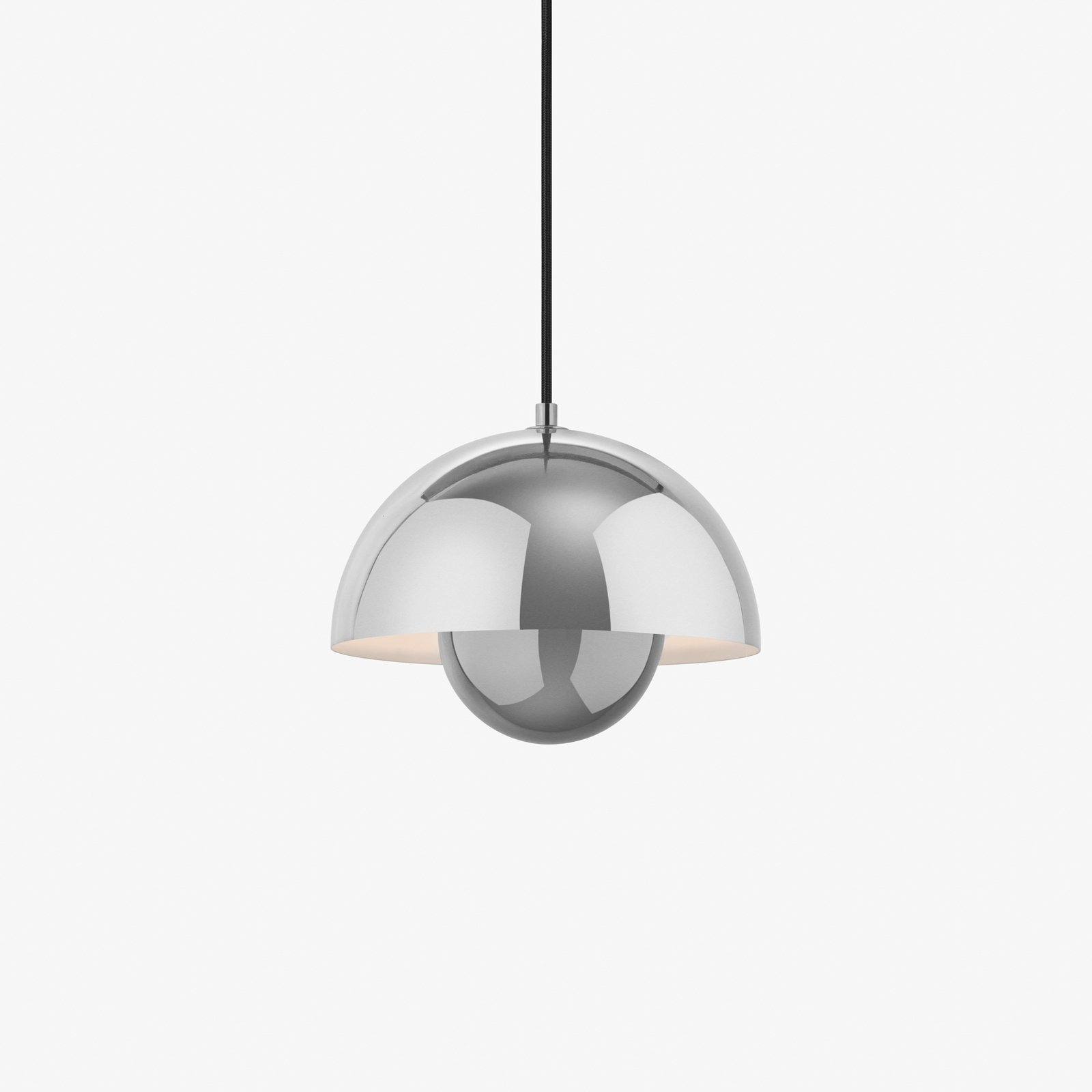 Závesné svietidlo Flowerpot VP1 chróm - &Tradition