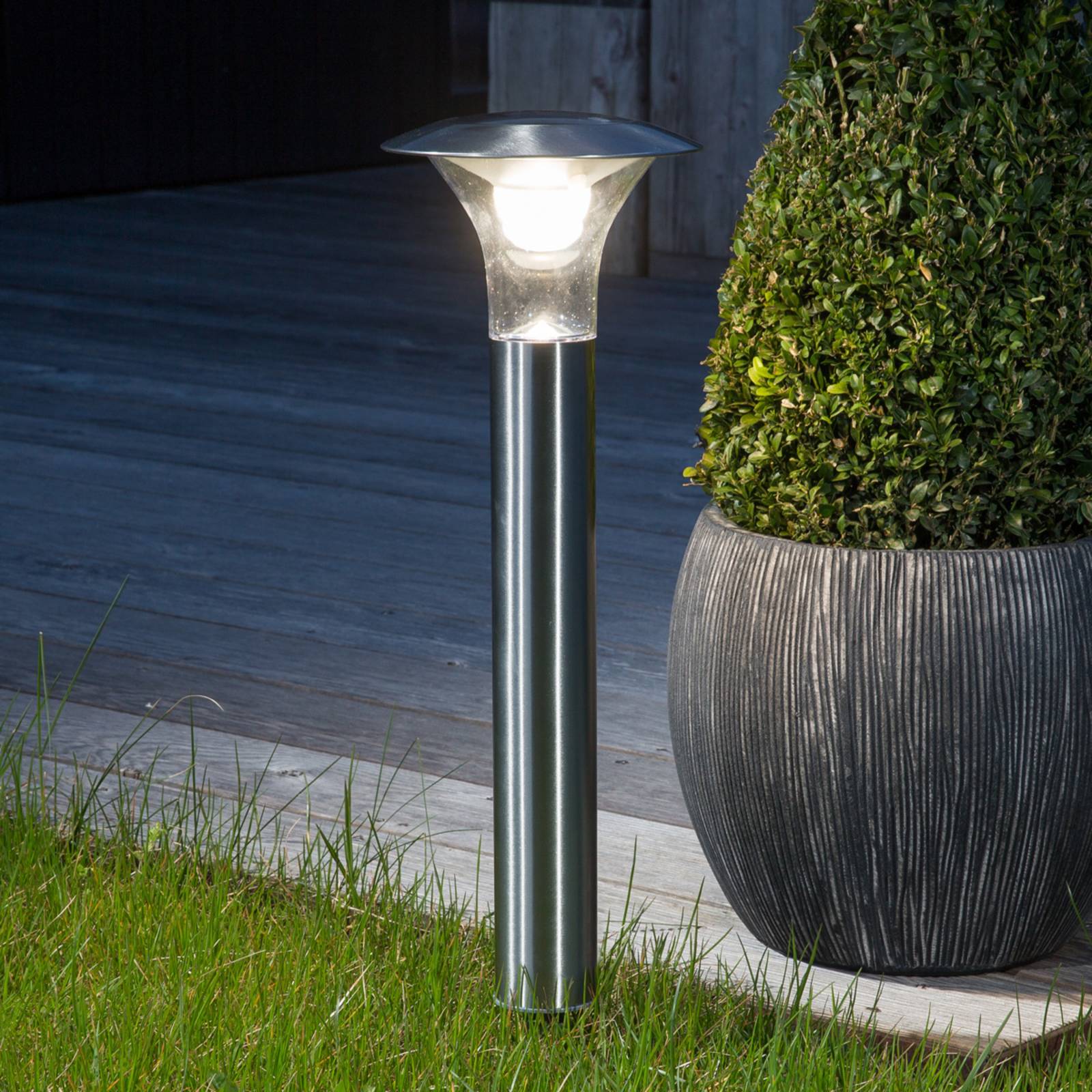 Lampa solarna JOLIN z LED i grotem ziemnym