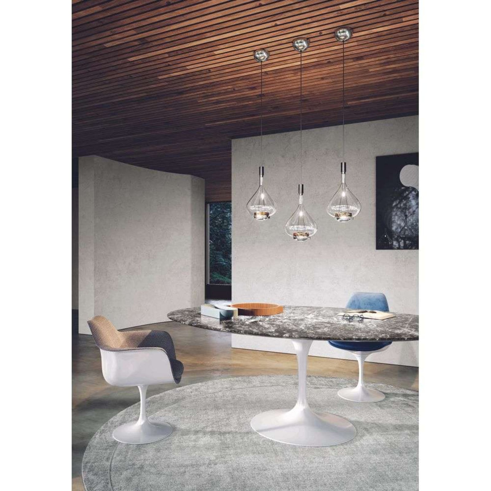 Sky-Fall SO1 Pendelleuchte Medium Klarglas Lodes - Esszimmer