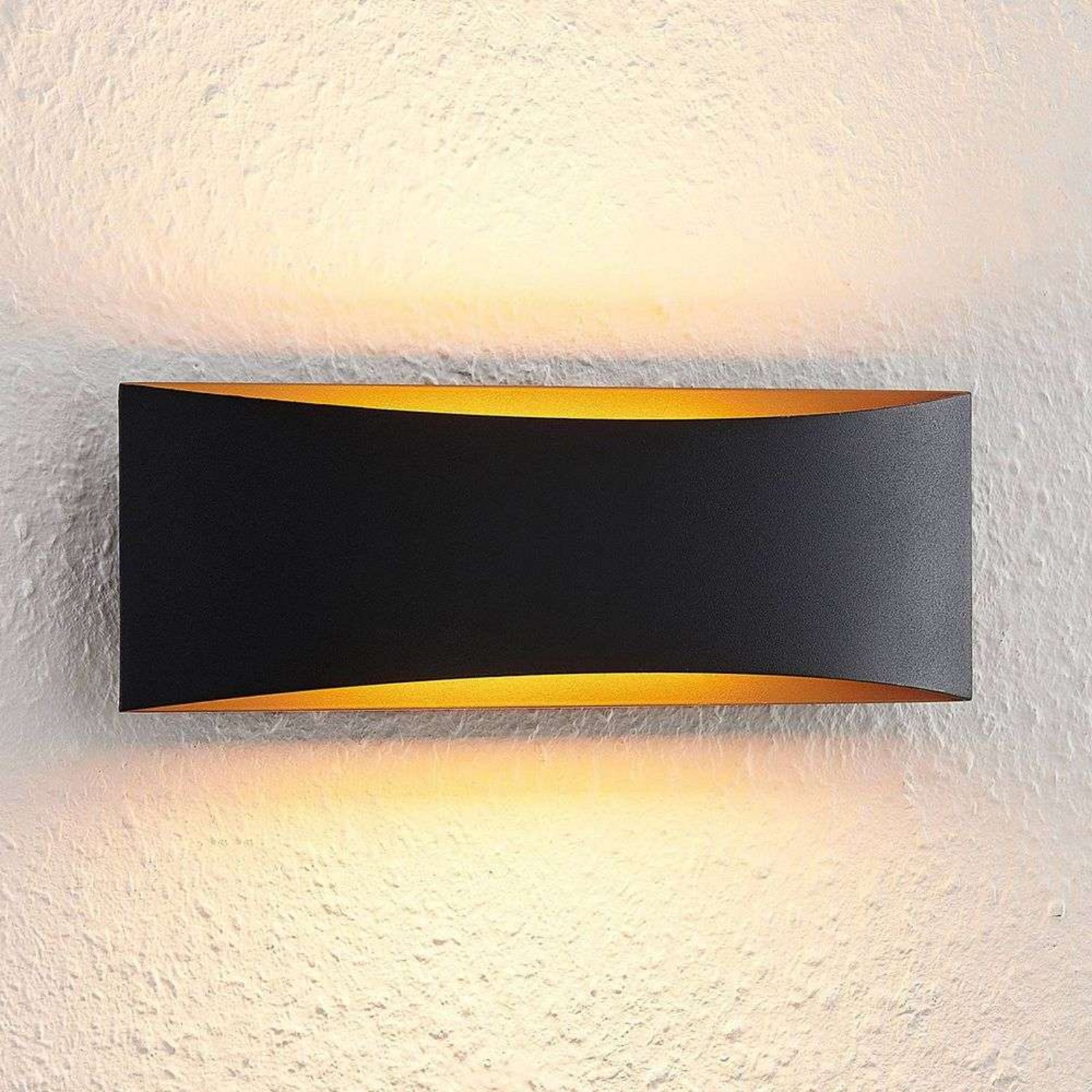 Danta Wall Lamp Black/Gold - Arcchio