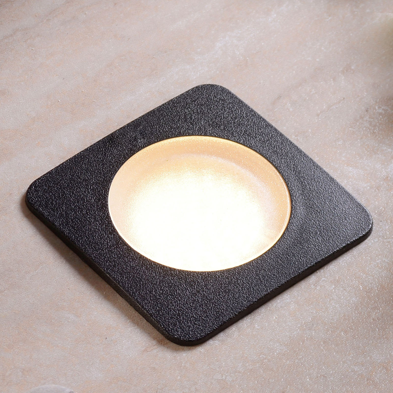 LED-innfellingslampe gulv Ceci 120-SQ svart CCT