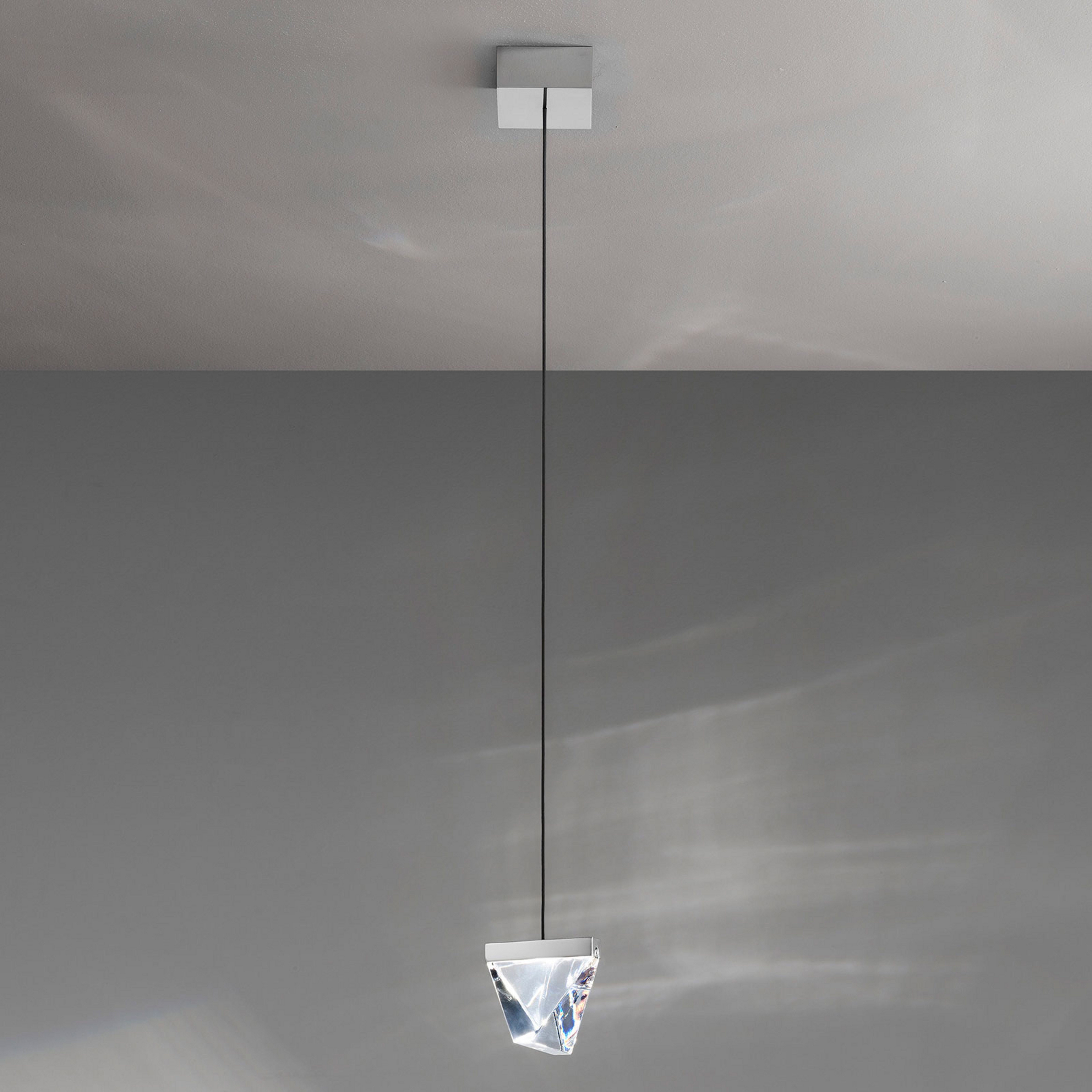 Fabbian Tripla LED suspension cristal