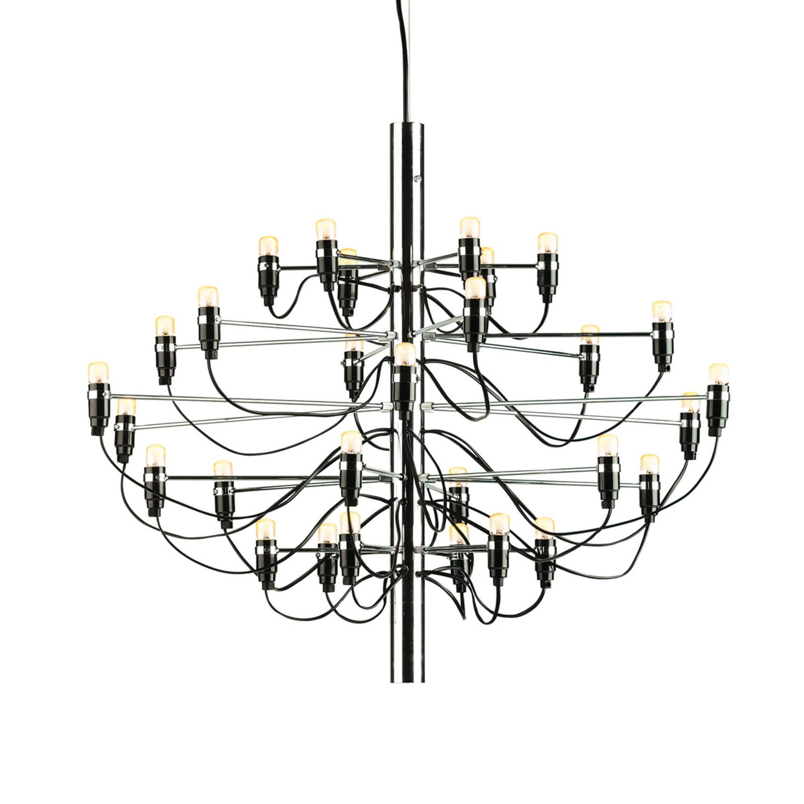 2097/30 Kronleuchter 30-flammig chrom frosted - FLOS
