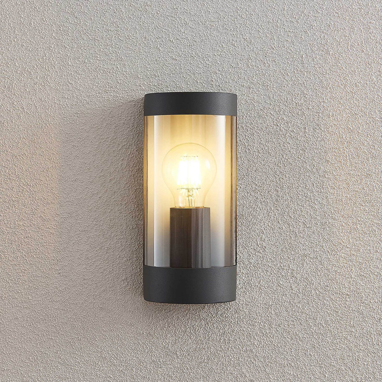 Junias Outdoor Wall Lamp Dark grey - Lindby