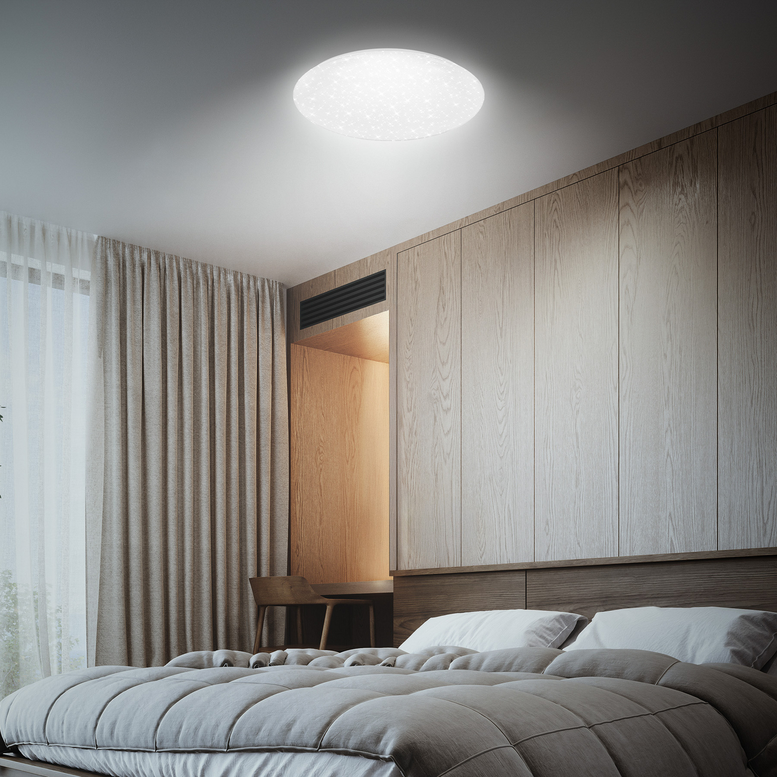 Lampa sufitowa LED Lumenia, Ø 38 cm, 25 W, gwieździste niebo Lampa sufitowa LED Lumenia, Ø 38 cm, 25 W, gwieździste niebo