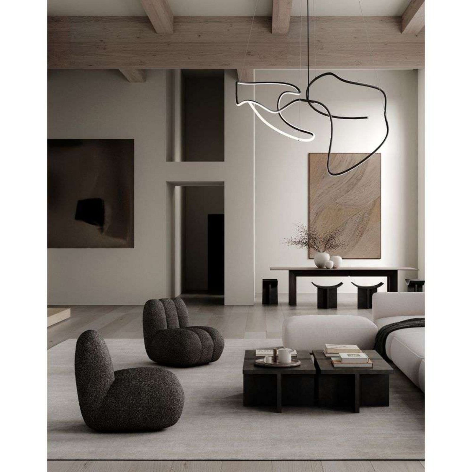 Ghost LED-Hängeleuchte, 155 cm, schwarz - 101 Copenhagen