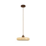 LED-Hängeleuchte 25419, beige, Ø 30 cm, Stein/Holz