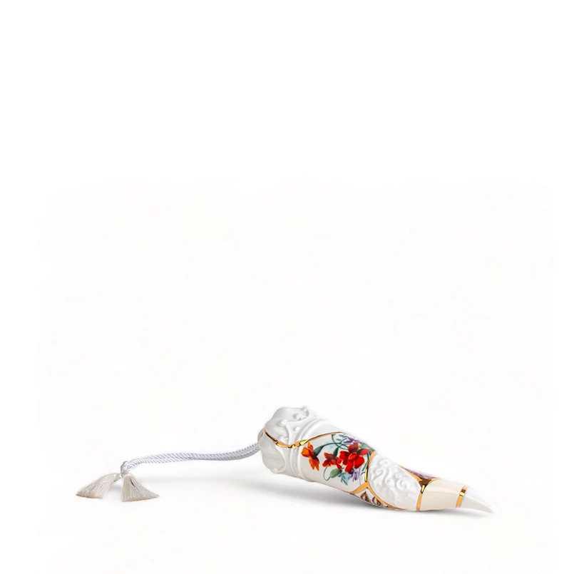 SELETTI - Kintsugi Lucky Horn Ornament Vit/Multicolor