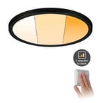 Paulmann Areo panel dim-to-warm round black