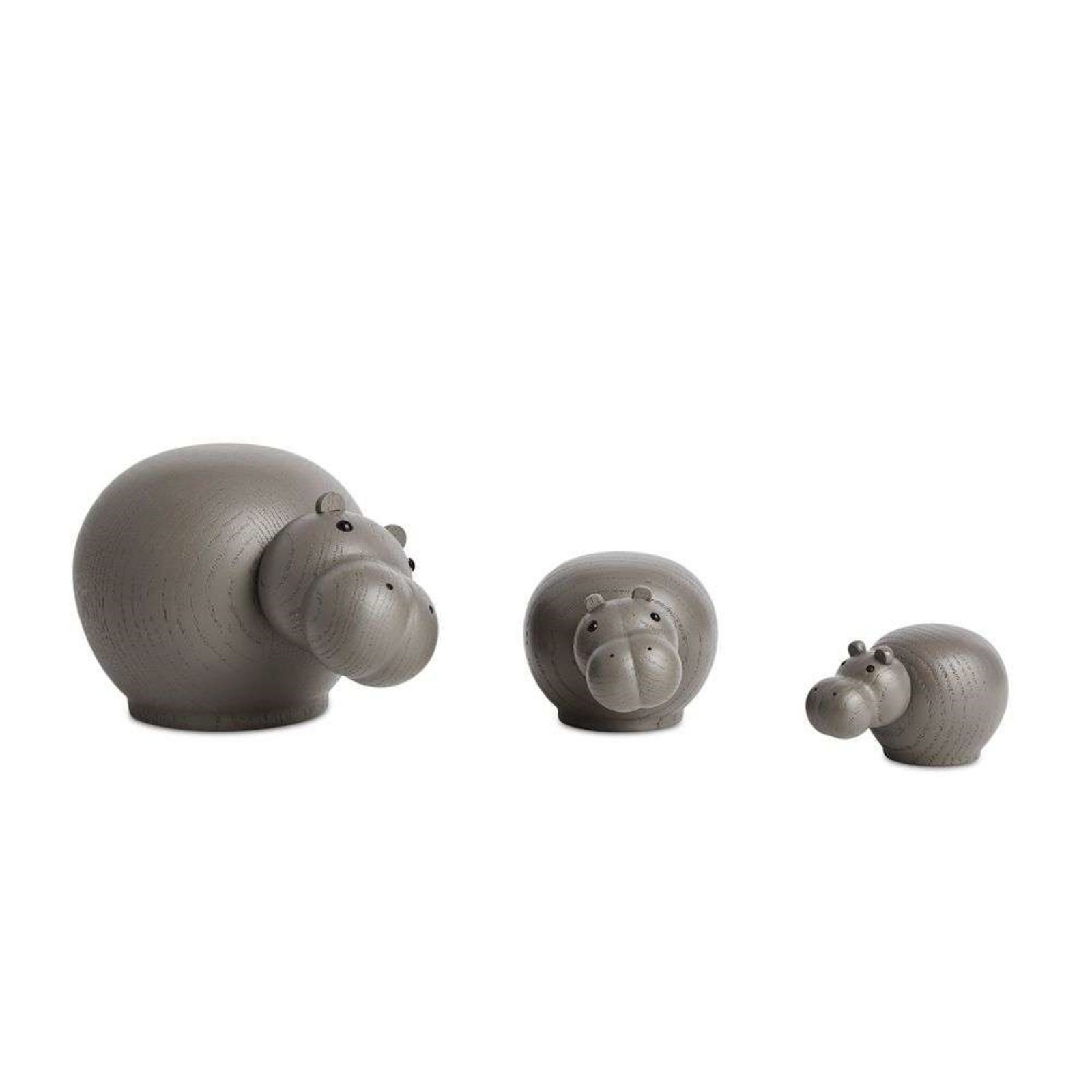 Hibo Hippopotamus Medium Taupe - Woud