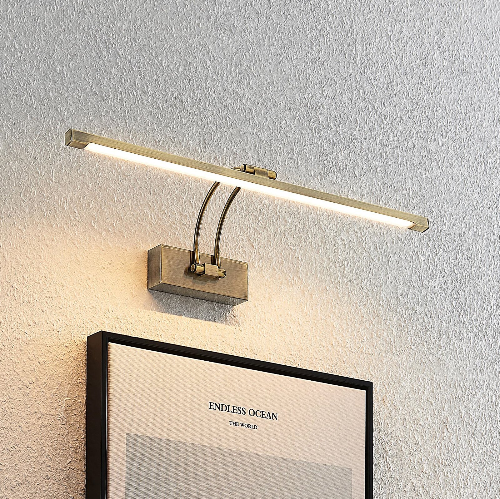 Felena LED Wandleuchte Antique Brass - Lucande