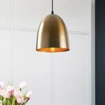 Tattoo 2372 pendant light, antique gold, metal, Ø 20 cm