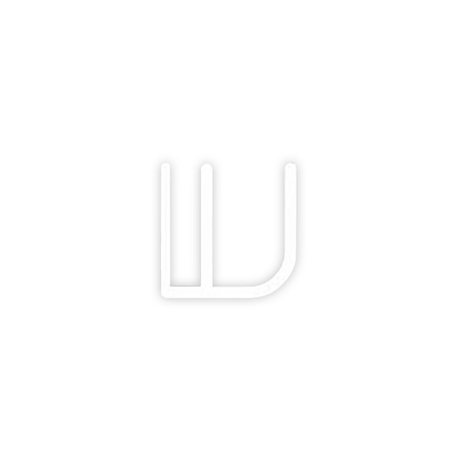 Artemide Alfabeto della Luce parete lettera maiuscola W