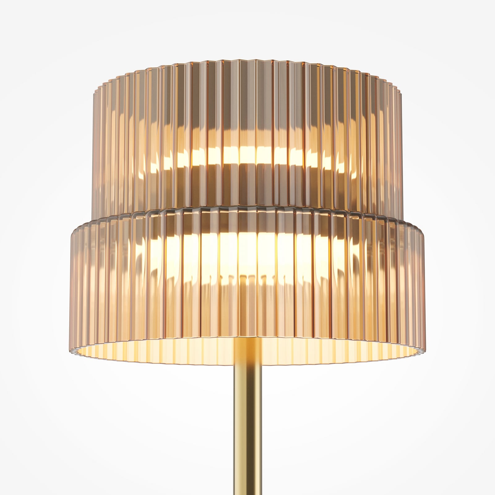 LED-bordlampe SCALA, brun/bronze, højde 24 cm, glas, dæmper LED-bordlampe SCALA, brun/bronze, højde 24 cm, glas, dæmper