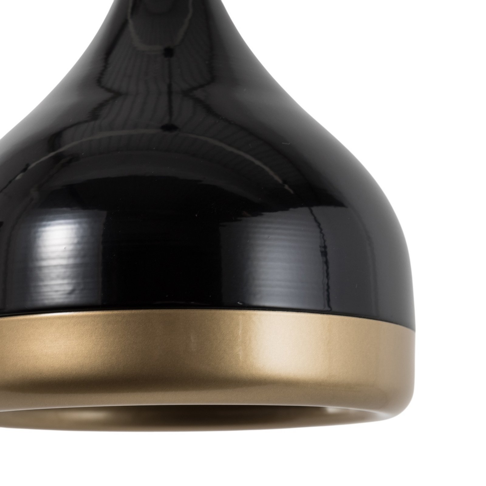 Hanglamp Yildo, 1-lamp, zwart/goud, metaal, Ø 17 cm Hanglamp Yildo, 1-lamp, zwart/goud, metaal, Ø 17 cm