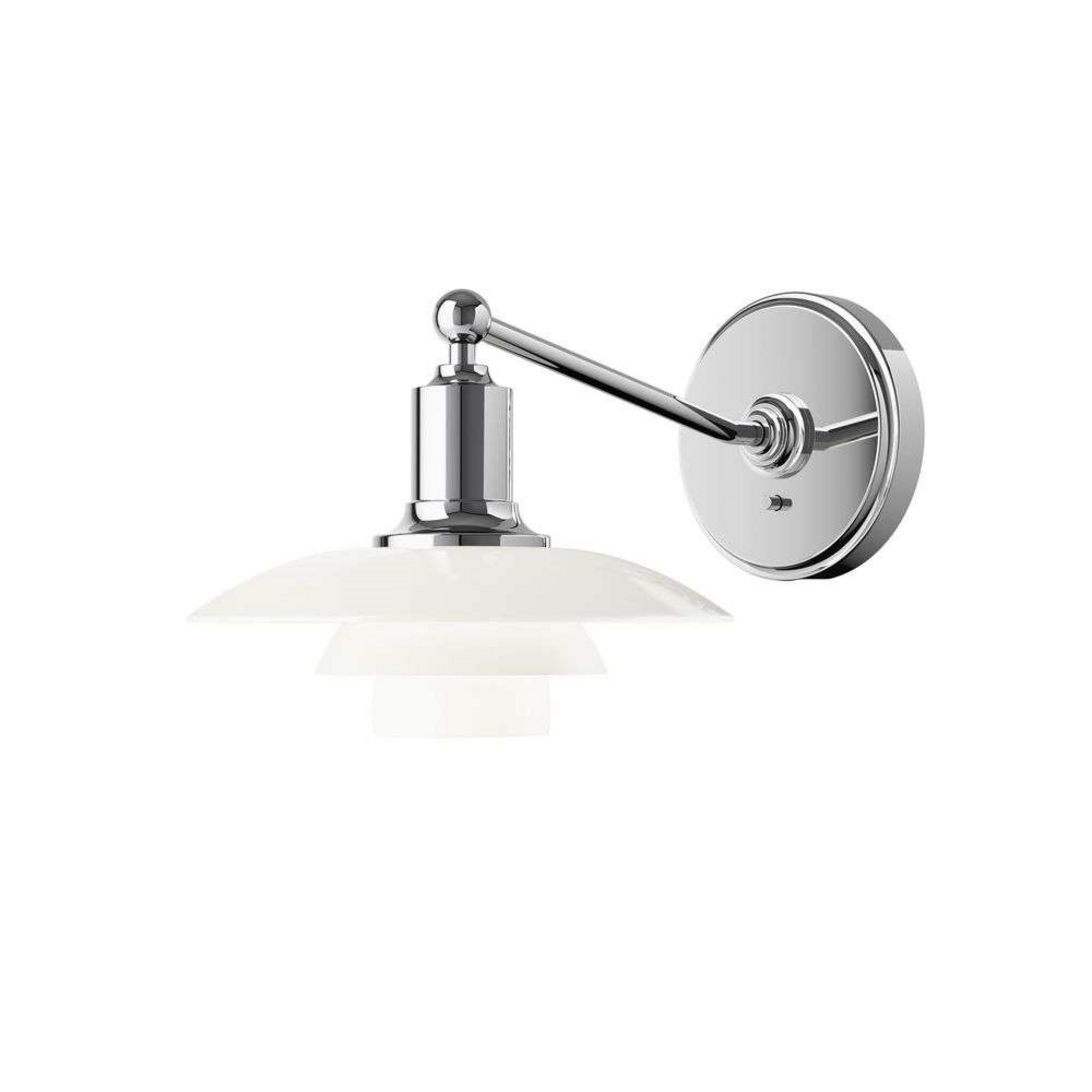 PH 2/1 Wandlampe, weiß/opal, Glas, 16,5 cm - Louis Poulsen