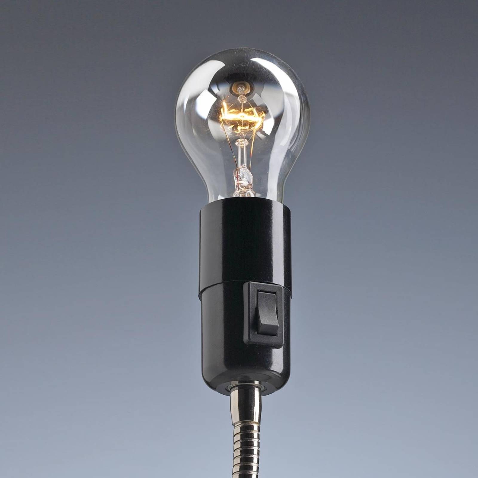  Tecnolumen Tecnolumen Lightworm Table Lamp, Nickel-plated 