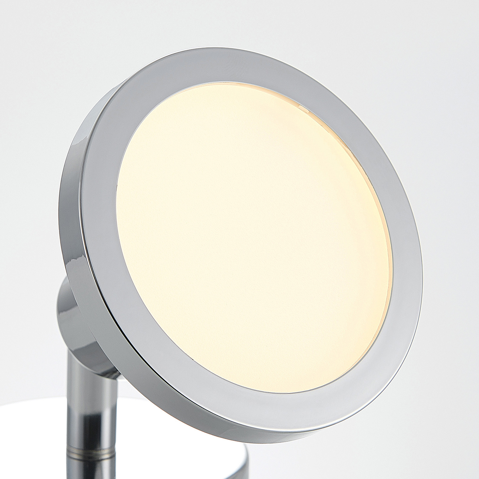 Reflektor ścienny Lindby Ayden, metal, kolor chrom, szerokość 9 cm