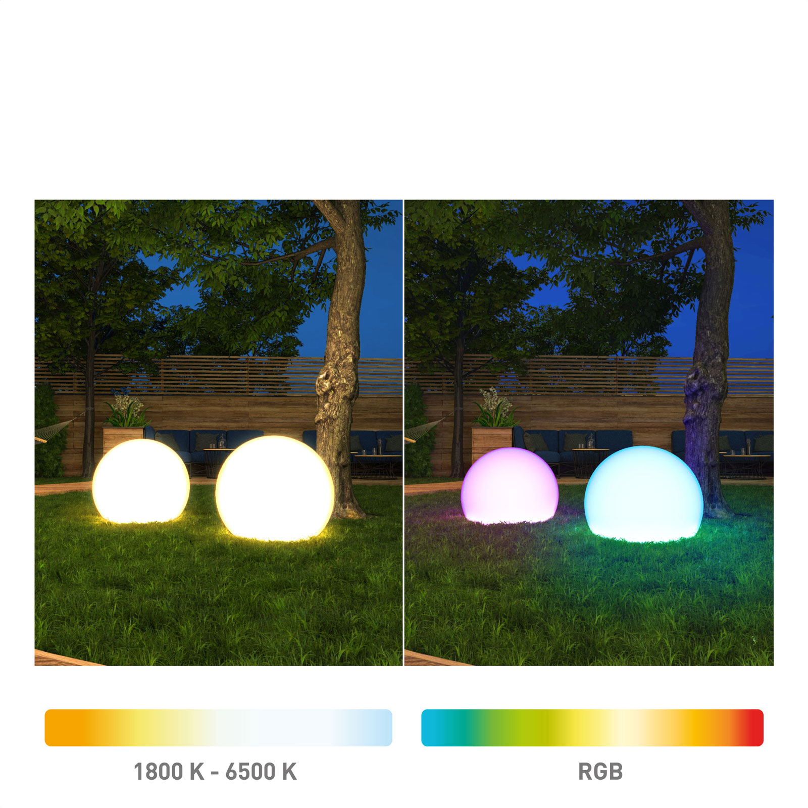 Müller Licht tint Calluna LED-lyskugle IP44