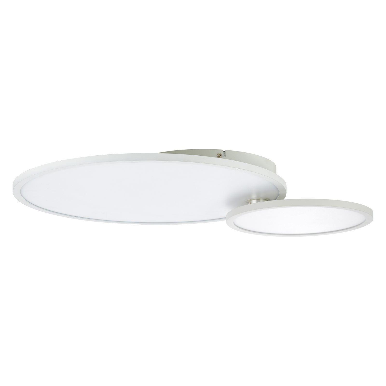 LED-Deckenlampe Bility, rund, Rahmen weiß