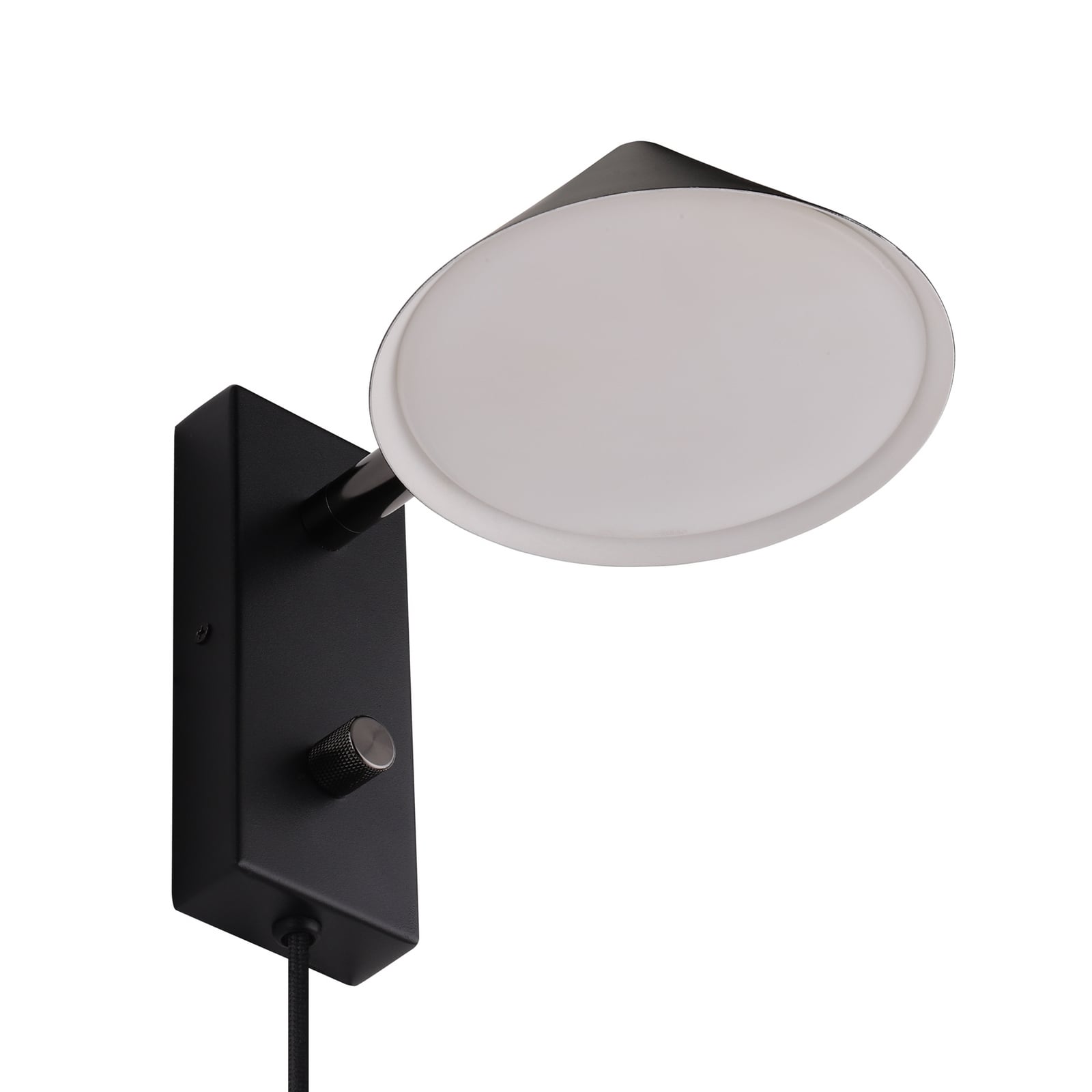 Kuro zidna lampa, crna, 16 cm, G9, s utikačem - Watt &amp; Veke