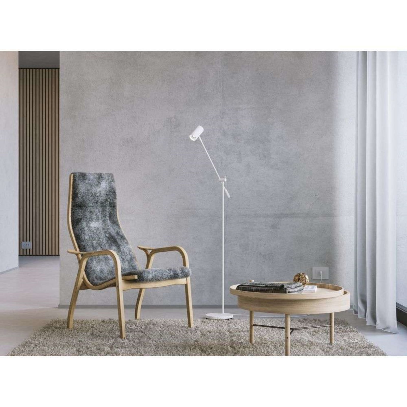 Tyson Golvlampa White Belid - Vardagsrum - Metall