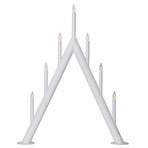 Candelabra Circum, pointed, 7-flame, white