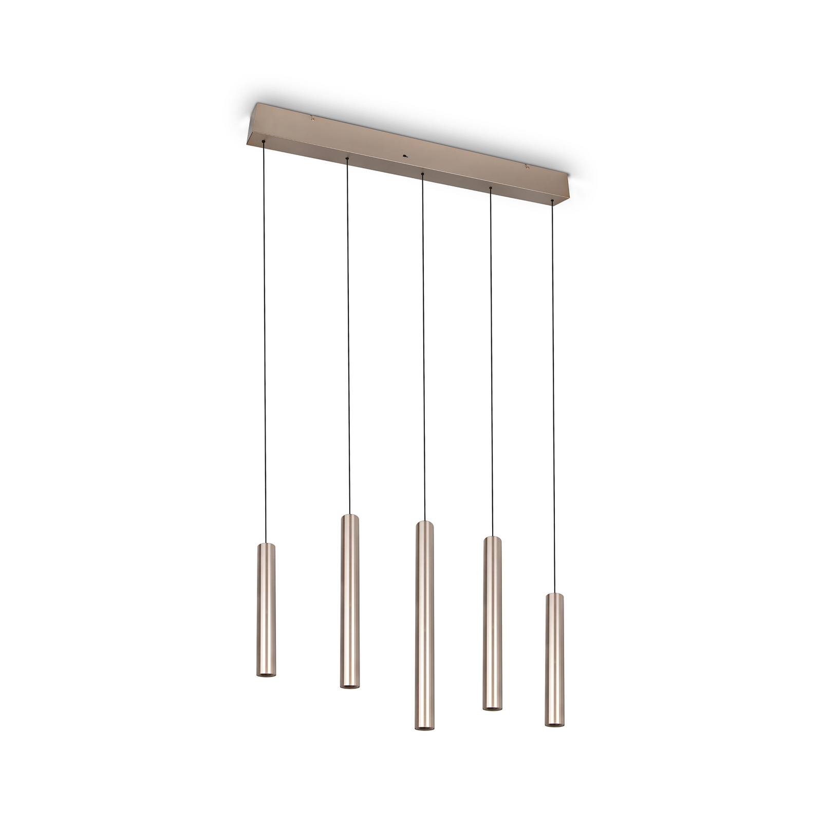 Lámpara colgante LED Arimato, longitud 94 cm, metal color crema, CCT