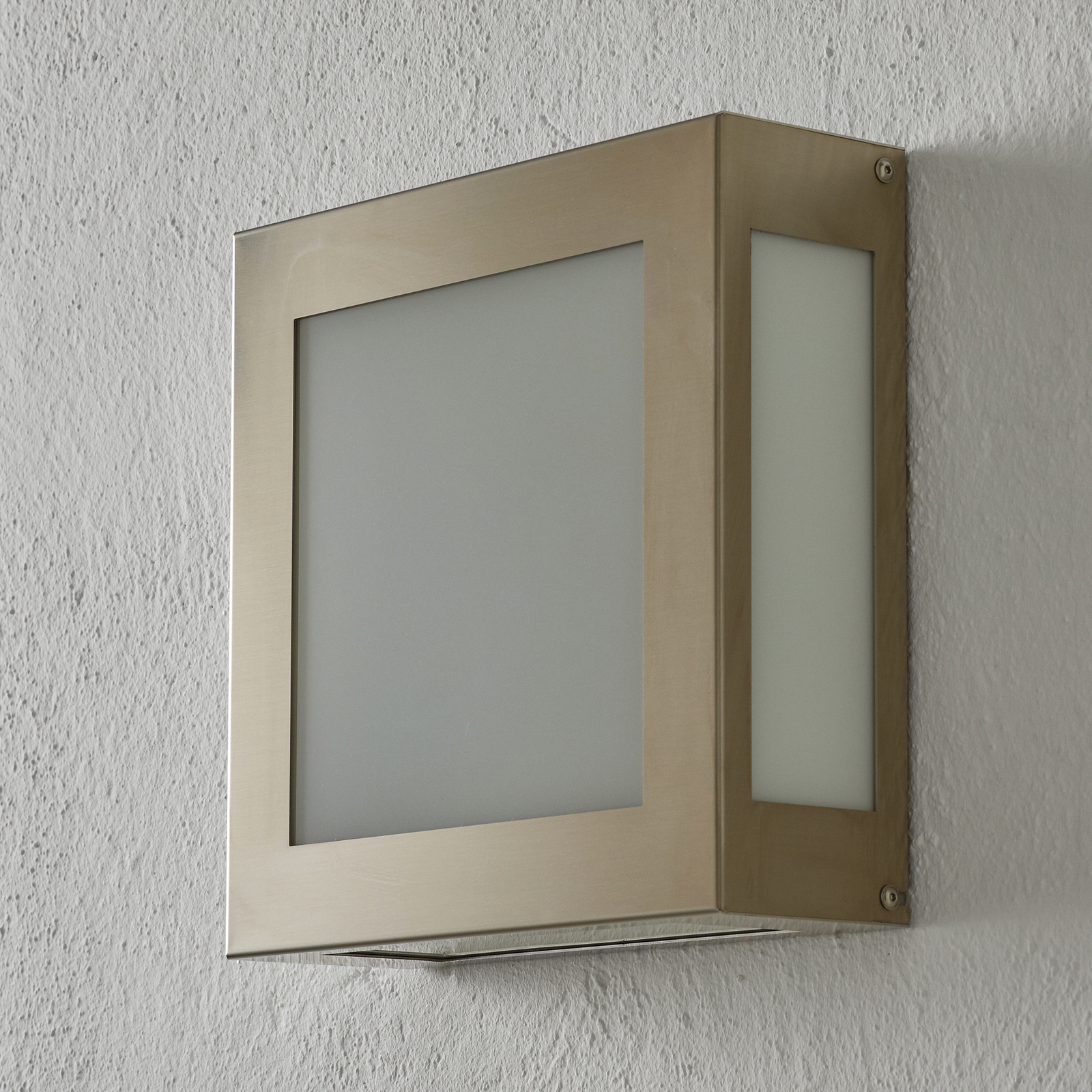 Candeeiro de parede exterior LED com sensor Aqua Legendo em aço inoxidável