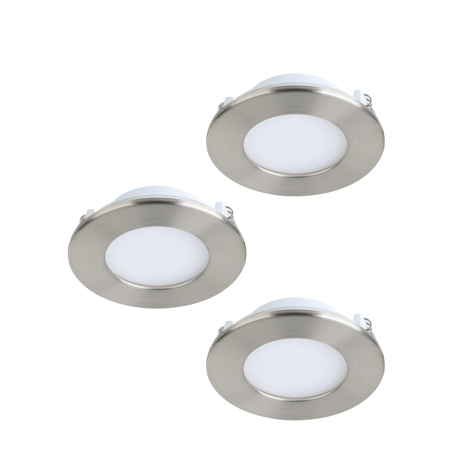 EGLO connect Fueva-C LED-Einbauspot 8,6cm, 3er Set