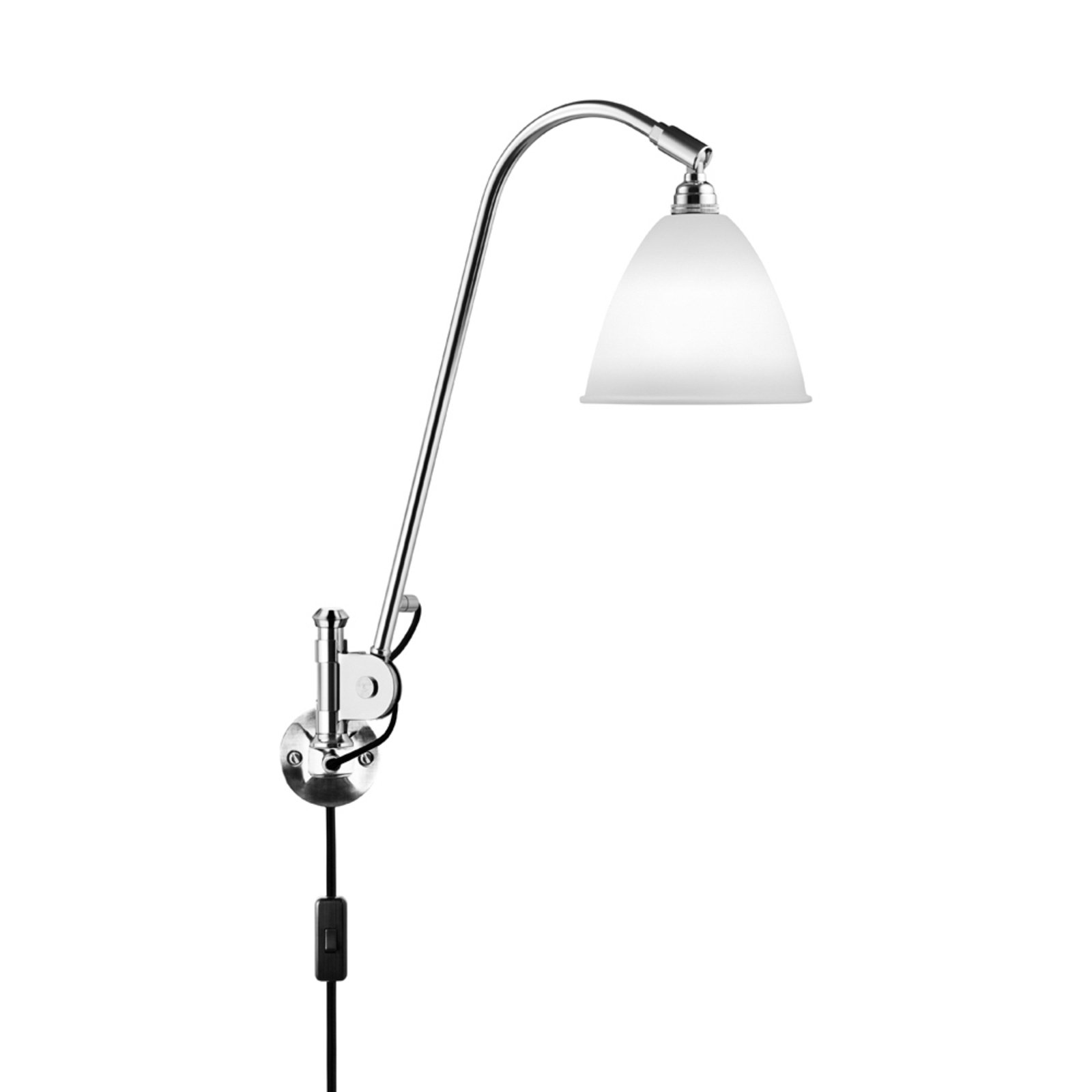 Bestlite BL6 Vägglampa Ø16 Krom/Porslin - GUBI