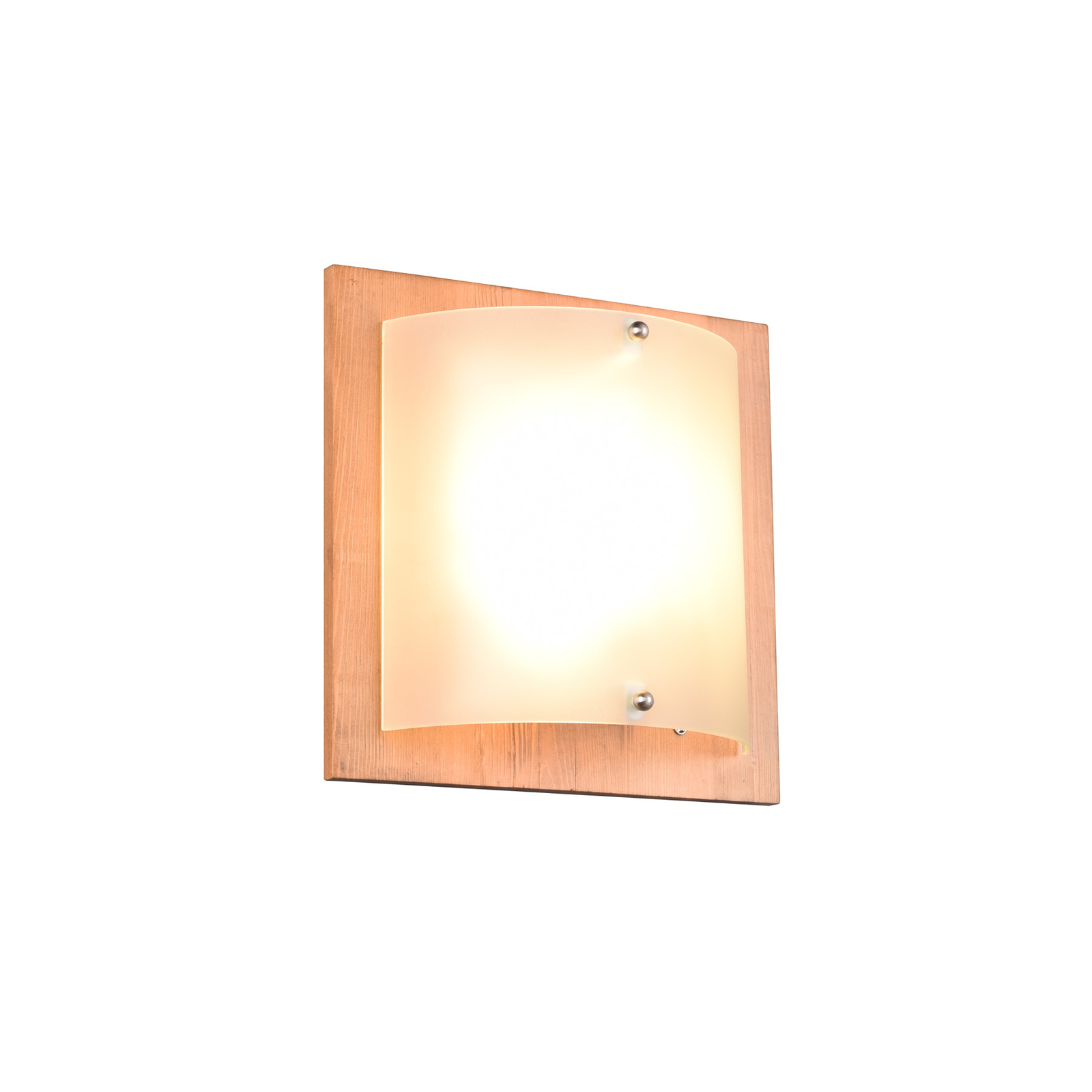 Pali fali lámpa, világos fa/fehér, magasság 25 cm