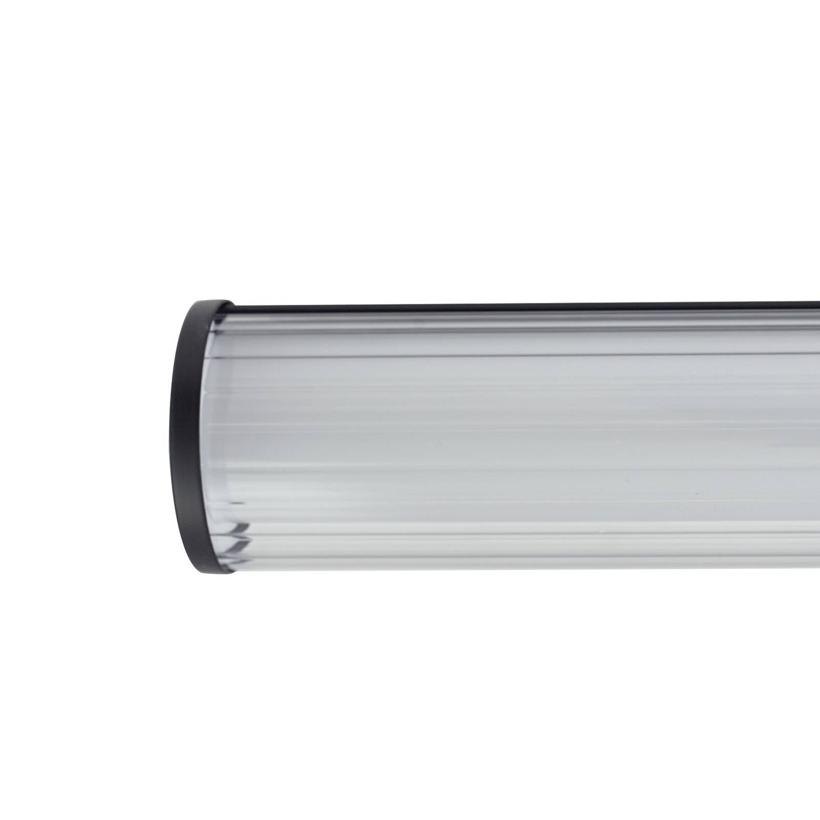 Lindby kinkiet LED Kirka, czarny, metal, IP44, 90cm, CCT