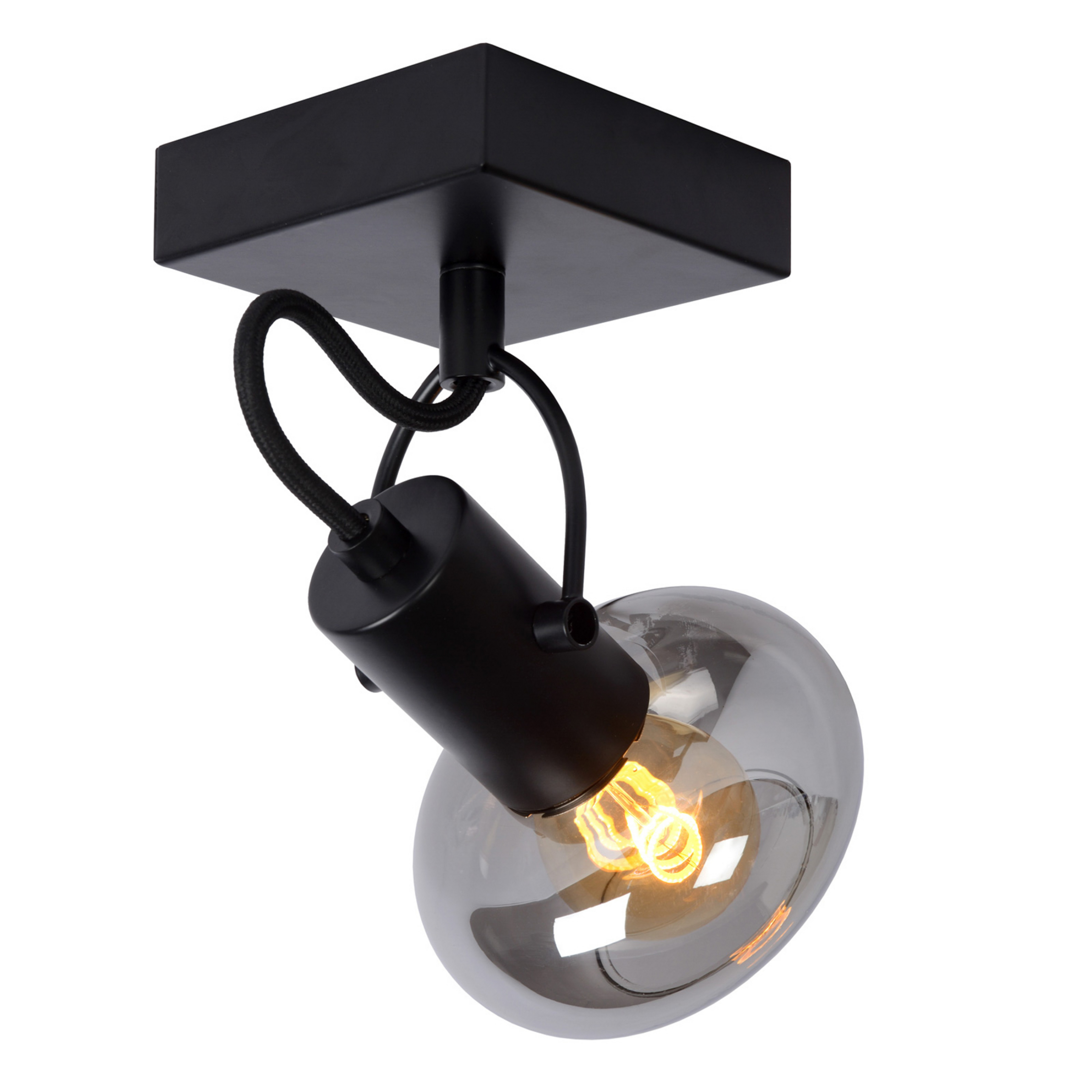 Downlight de techo Madee negro/humo, 1 luz