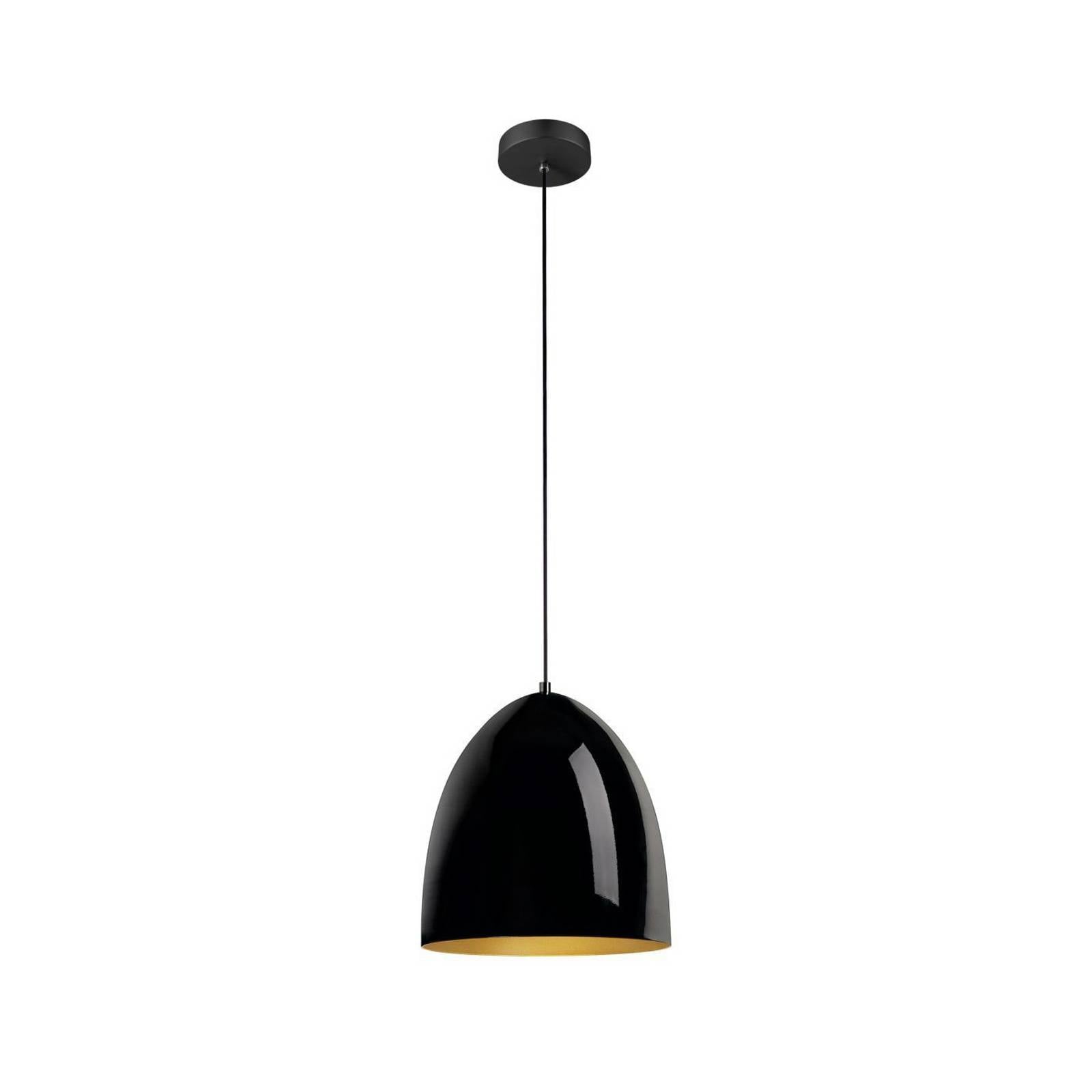 SLV Hängelampe Para Cone, Ø 30 cm, schwarz/goldfarben