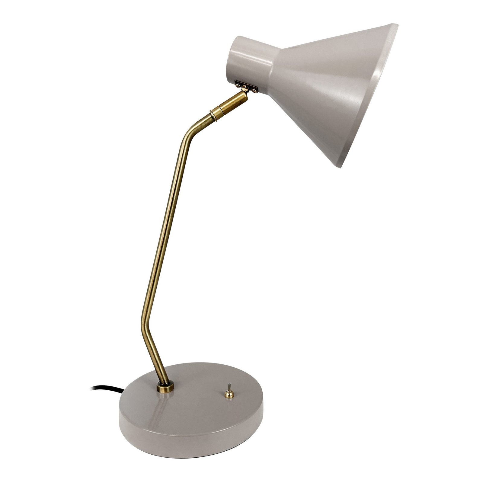 Lampada da tavolo Dyberg Larsen Sleep, marrone, altezza 43,3 cm, acciaio