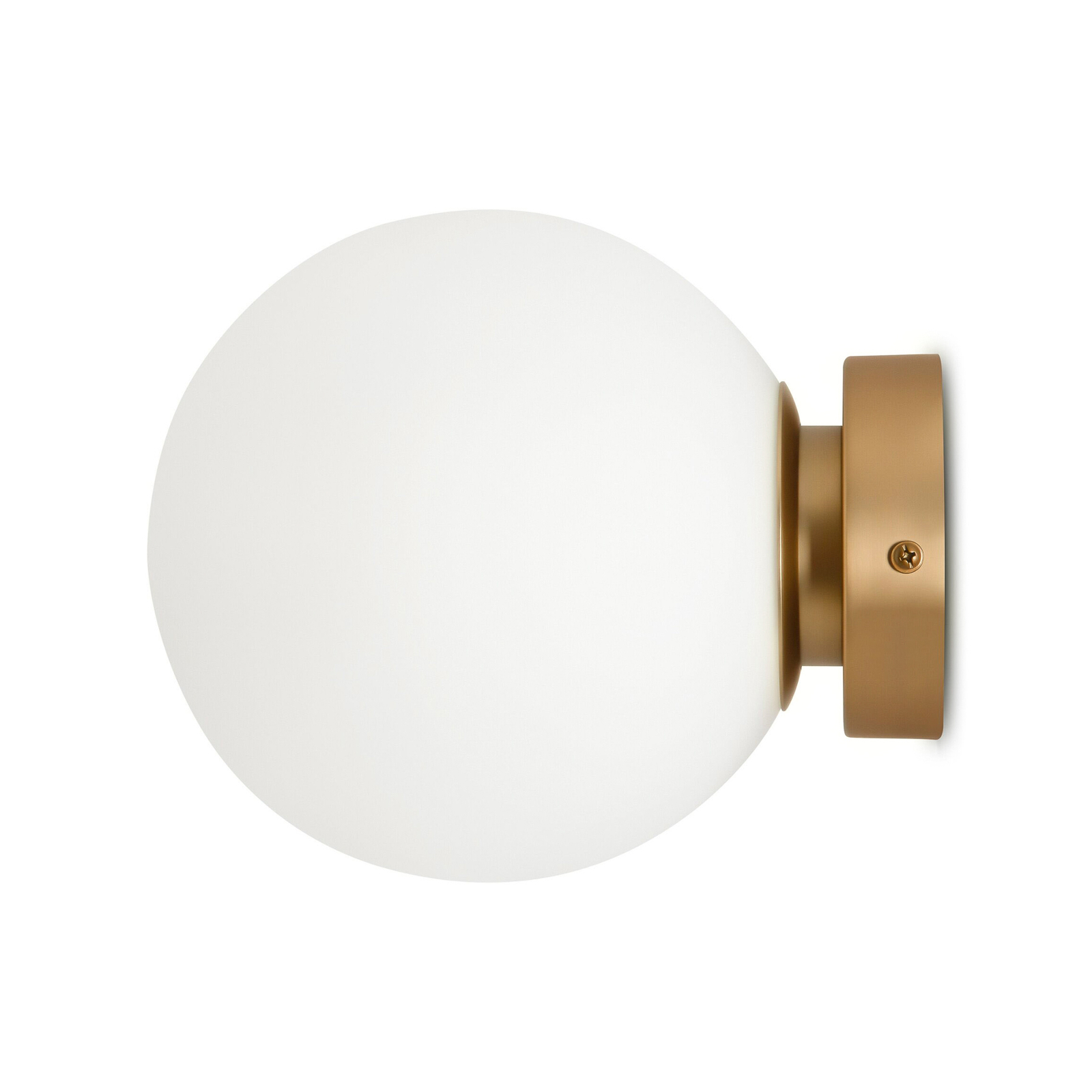 Maytoni Basic form wall light, white/gold