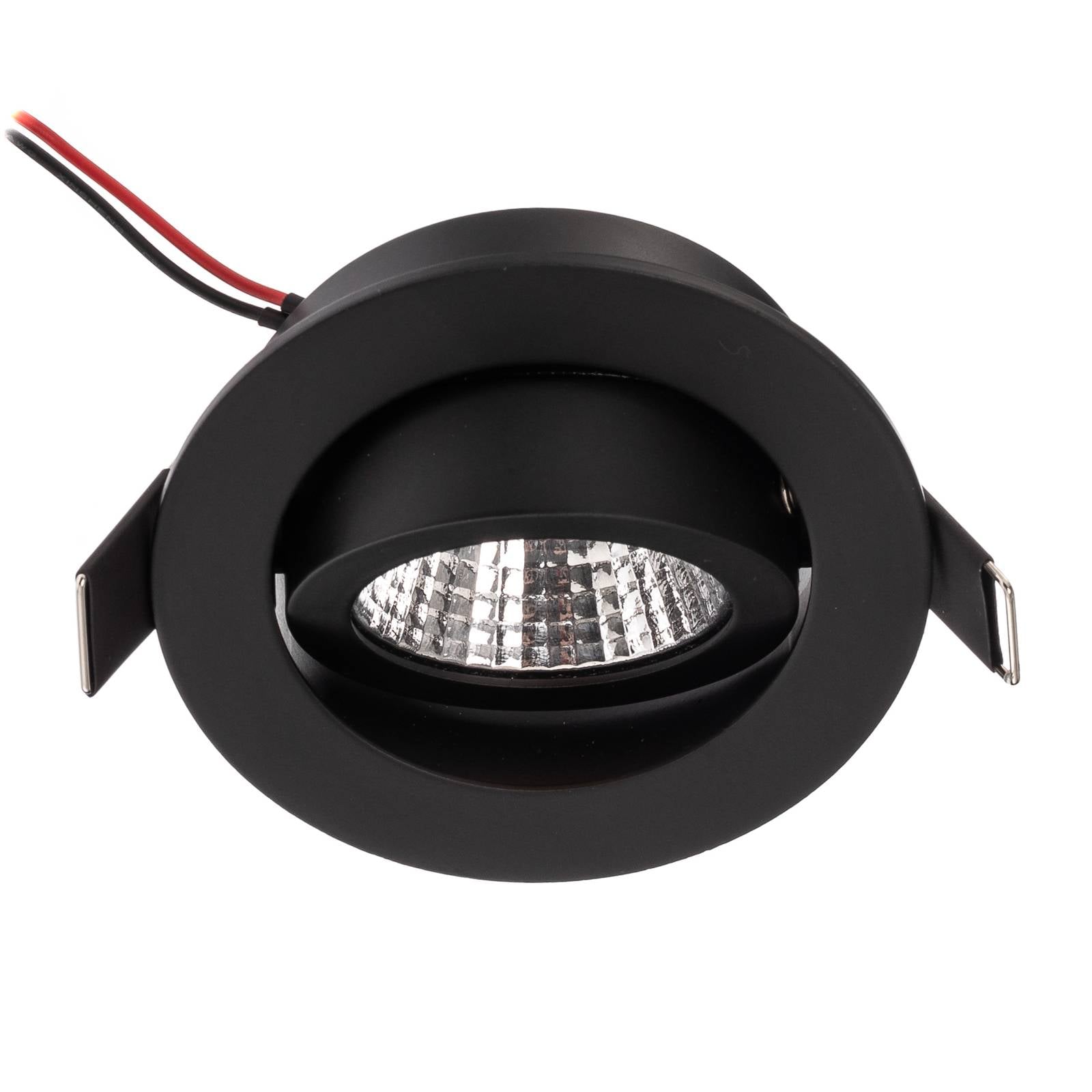 BRUMBERG LED-Einbaustrahler 38° rund schwarz 3000K
