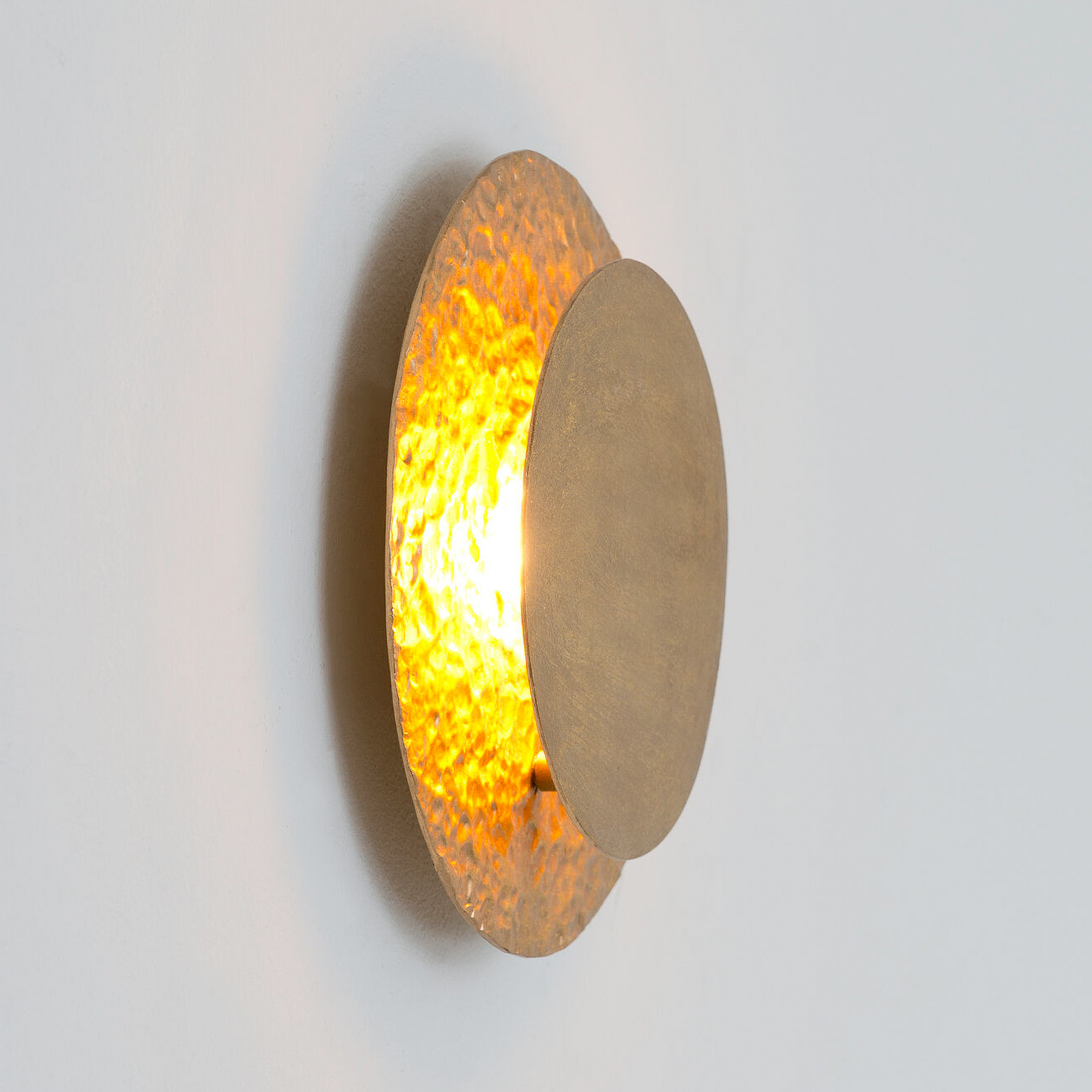 Holländer Aplică de perete cu LED CORONARE Ø 26 cm auriu metal dimabil - Camera de zi / sufragerie - Modern