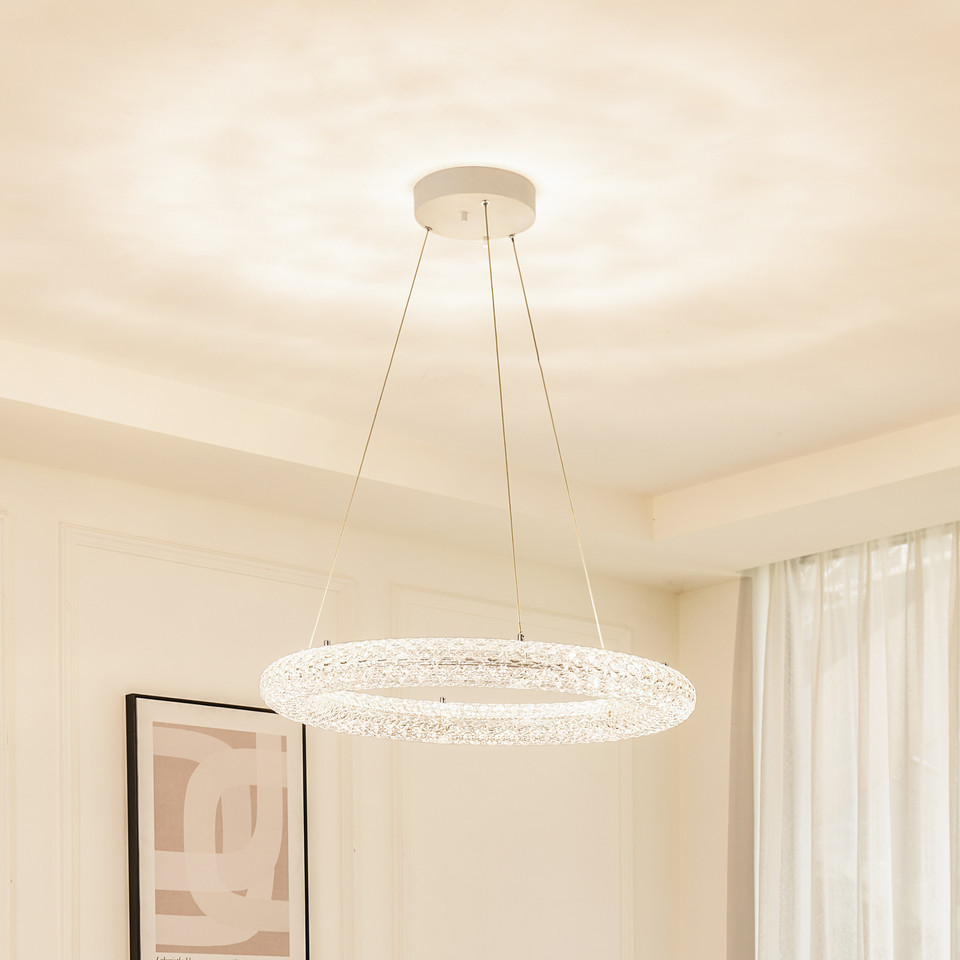 Lucande Tumata LED Smart Taklampa w/Remote Klart, transparent från Lucande