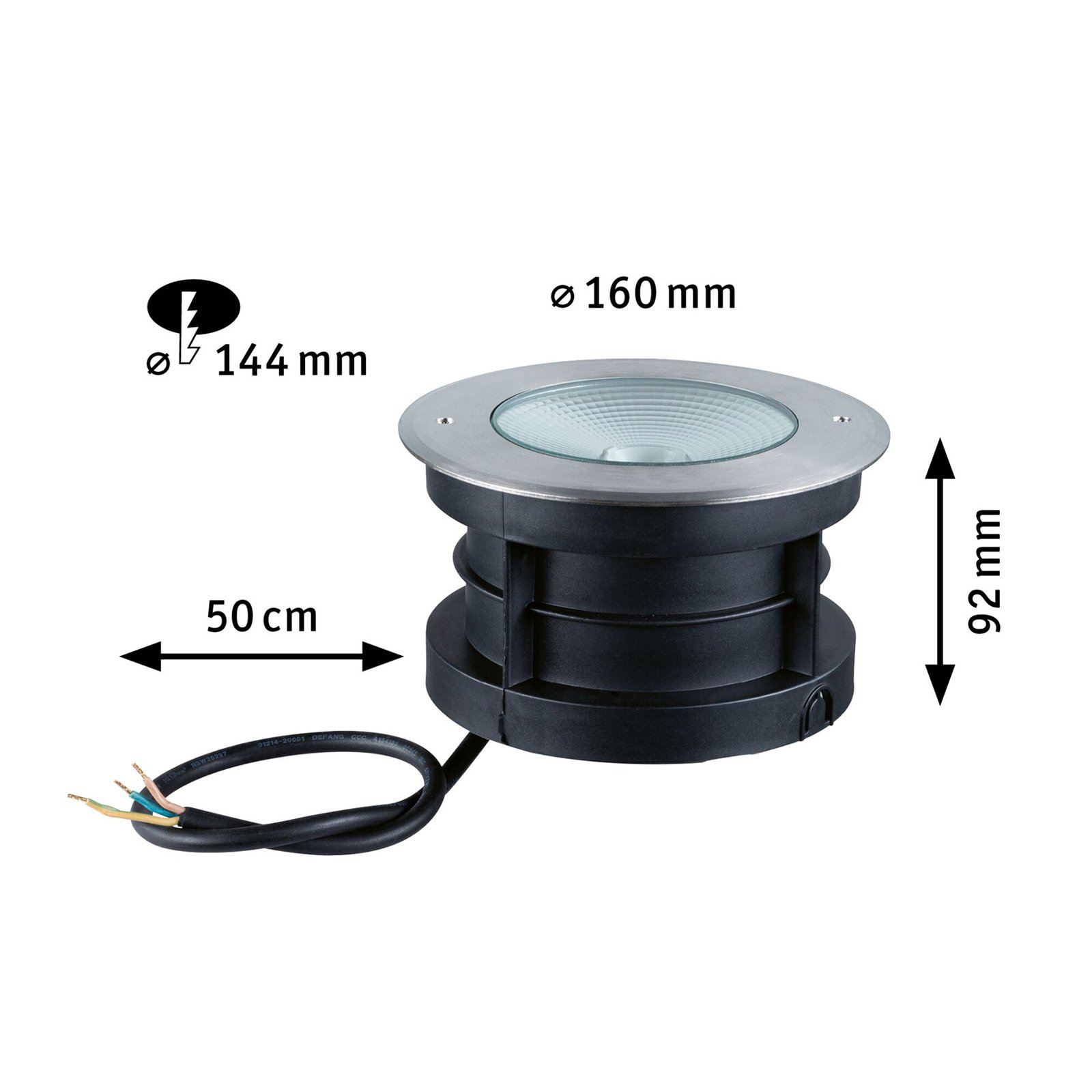 Vanea Focos de Encastrar Exterior SWR 15,5W IP67 Alumínio - Paulmann