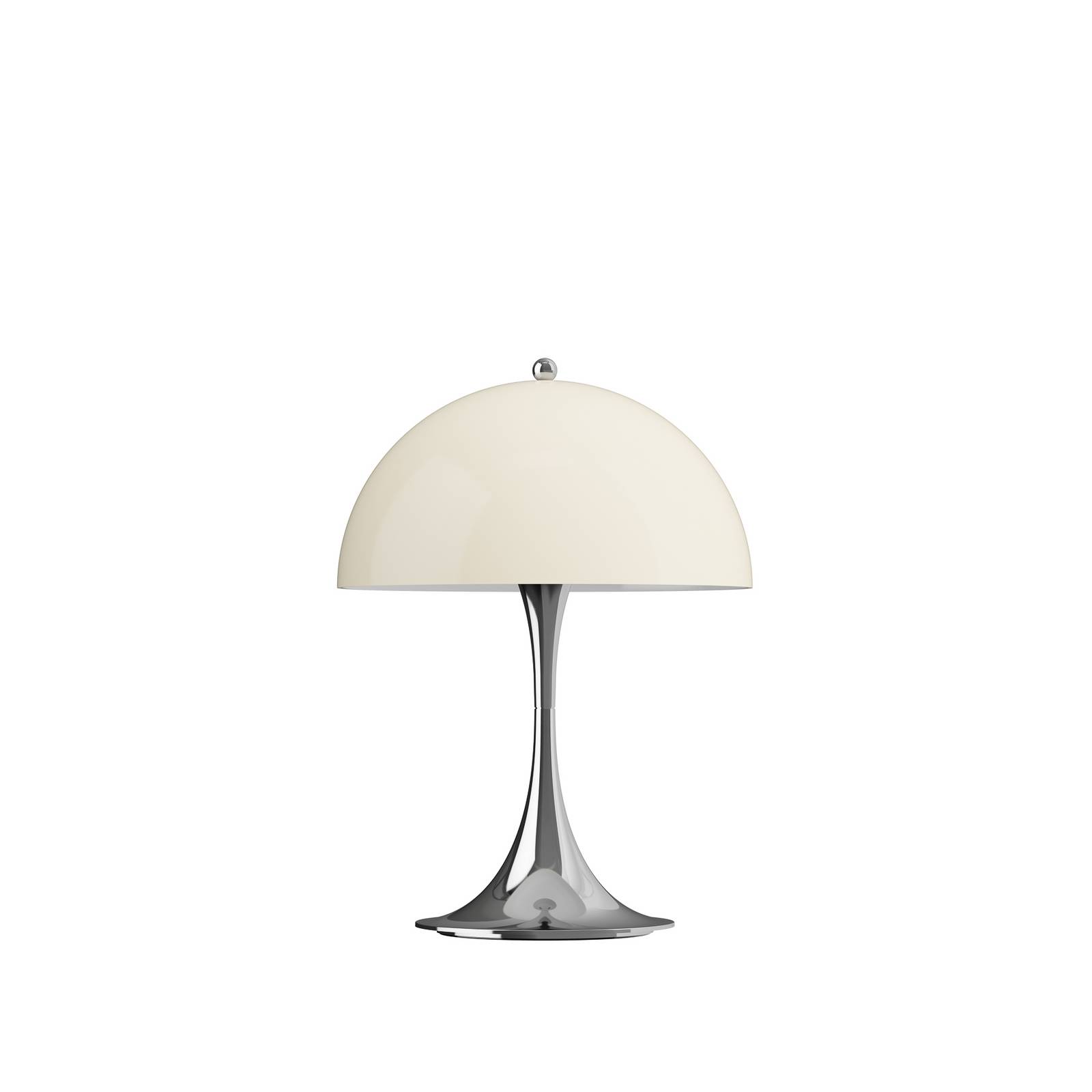 Louis Poulsen LED-Akkulampe Panthella 250, chrom/beige, IP44 günstig online kaufen