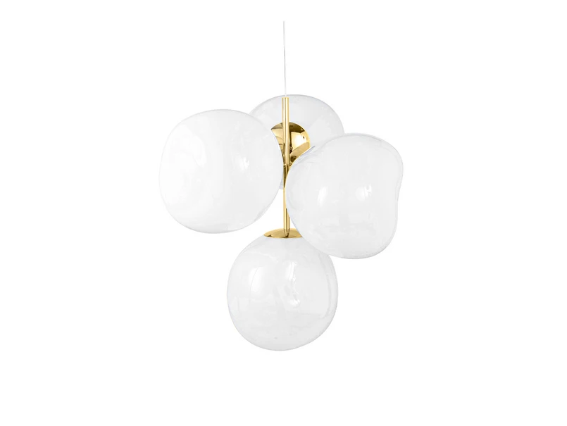 Tom Dixon - Melt Kronleuchter Mini Opal/Gold
