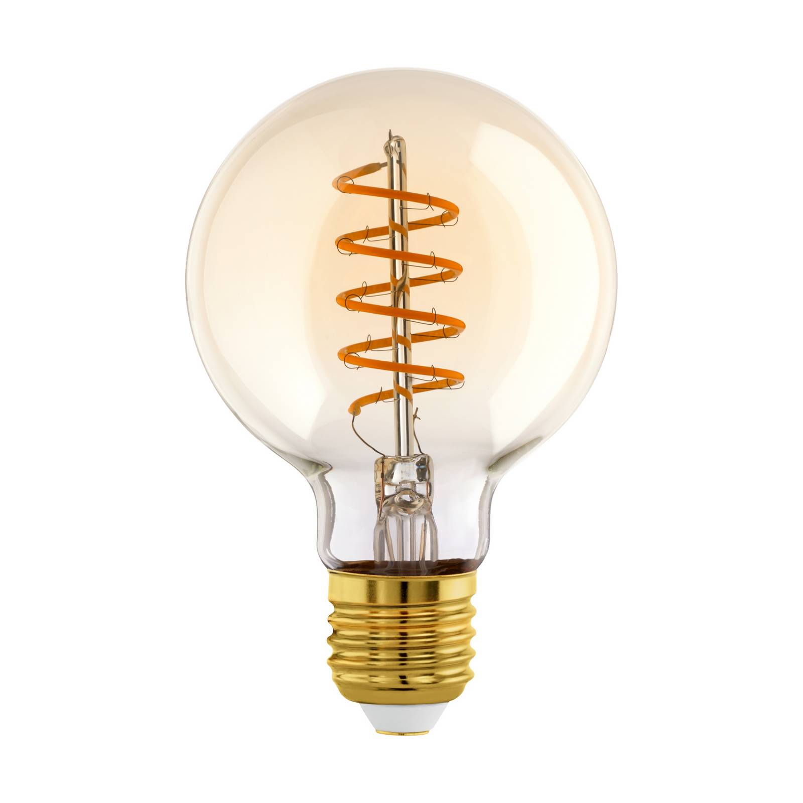 LED-Globelampe E27 4W amber Ø 8 cm