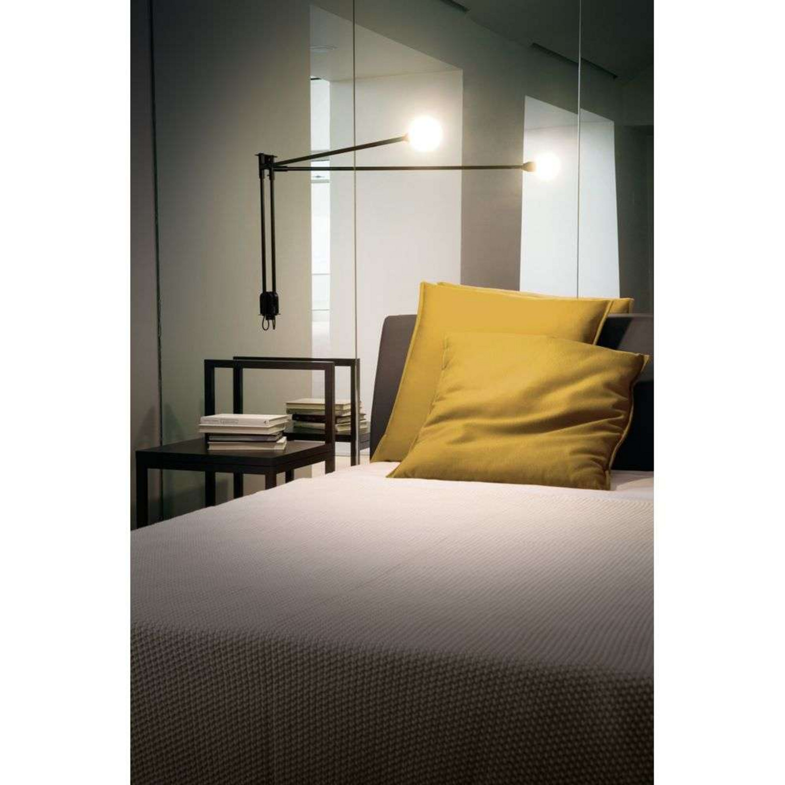 Mini Potence Pivotante Wandlampe grau, 2700K Nemo Lighting - Aluminium