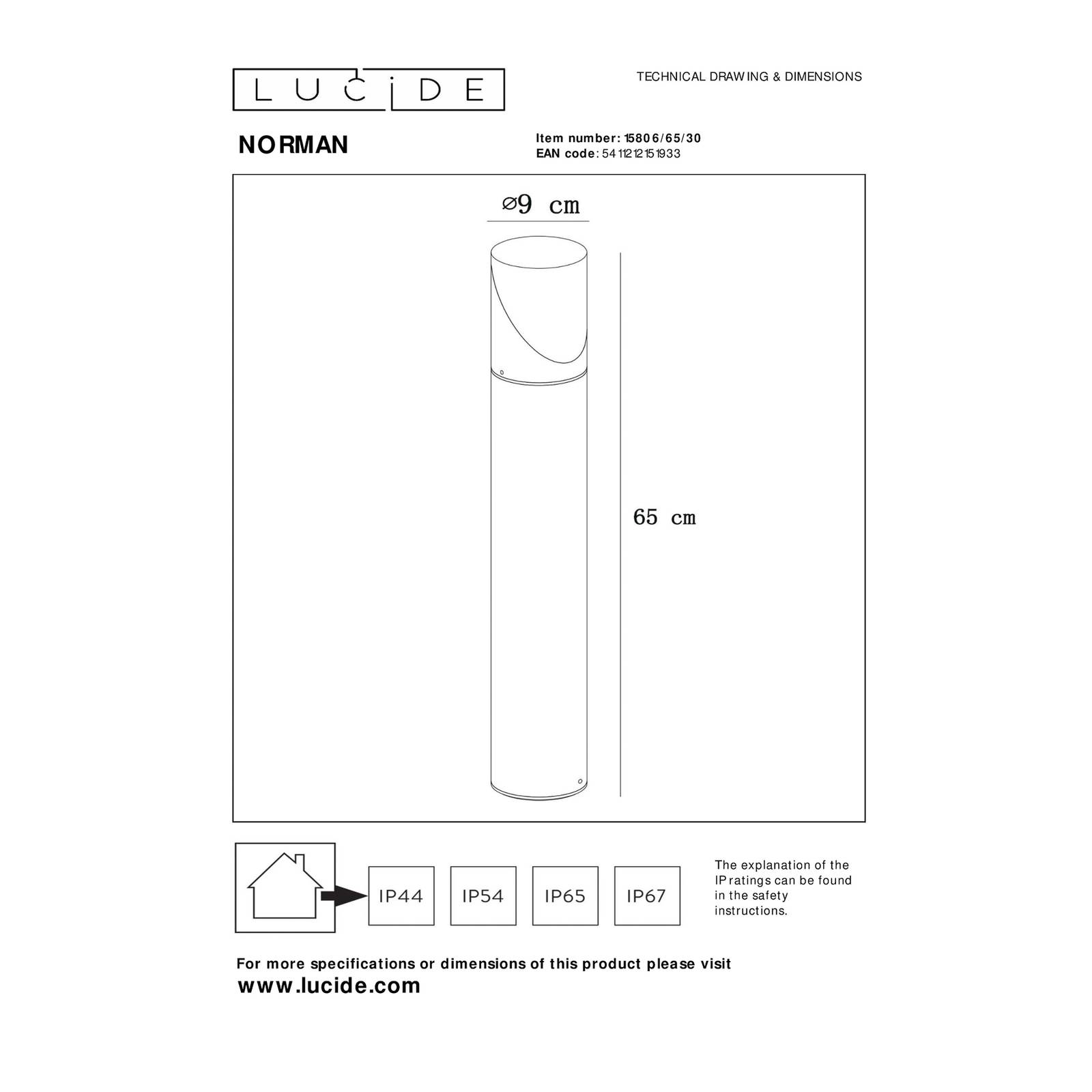 Lucide Borne lumineuse Norman