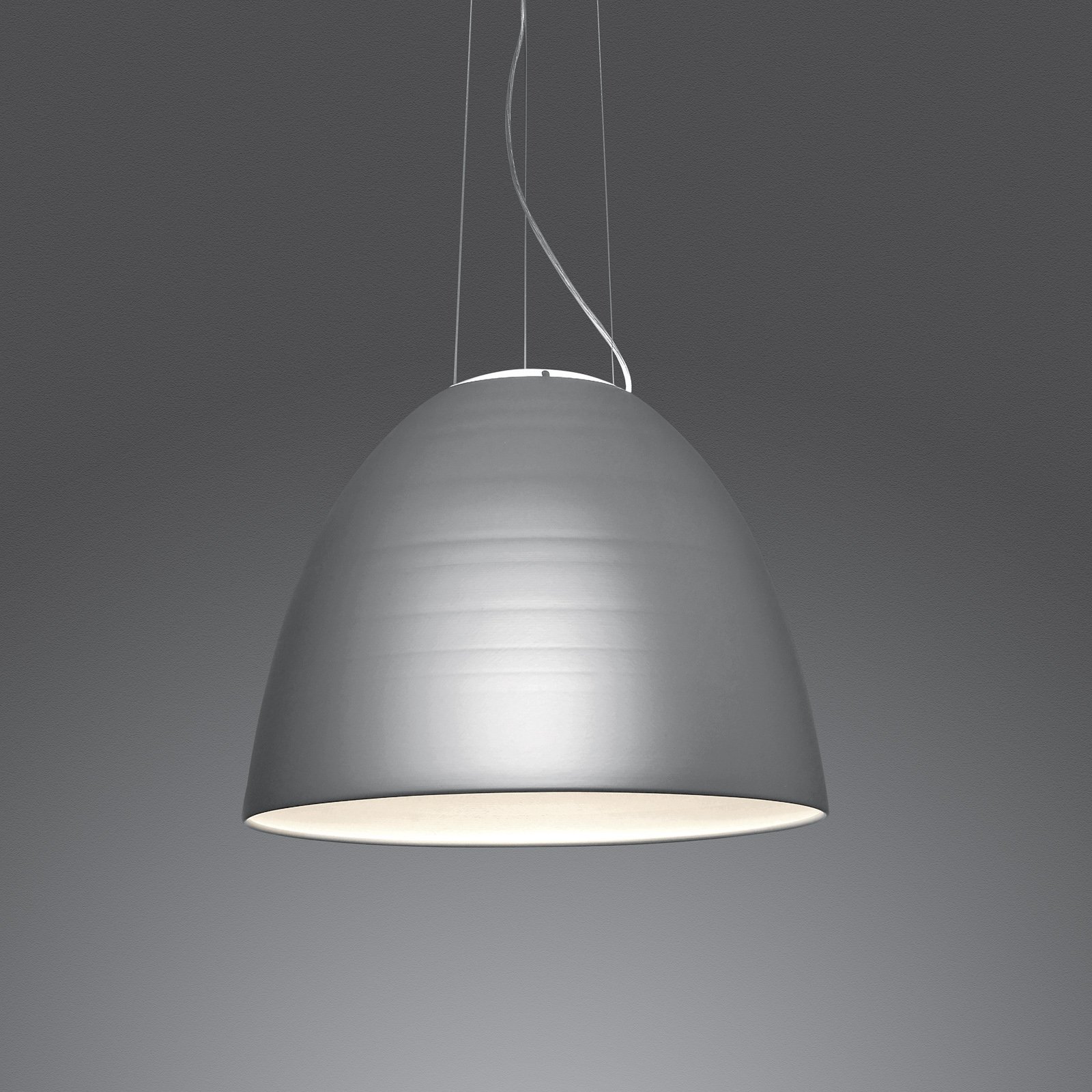 Nur App LED-Hängeleuchte metallgrau - Artemide