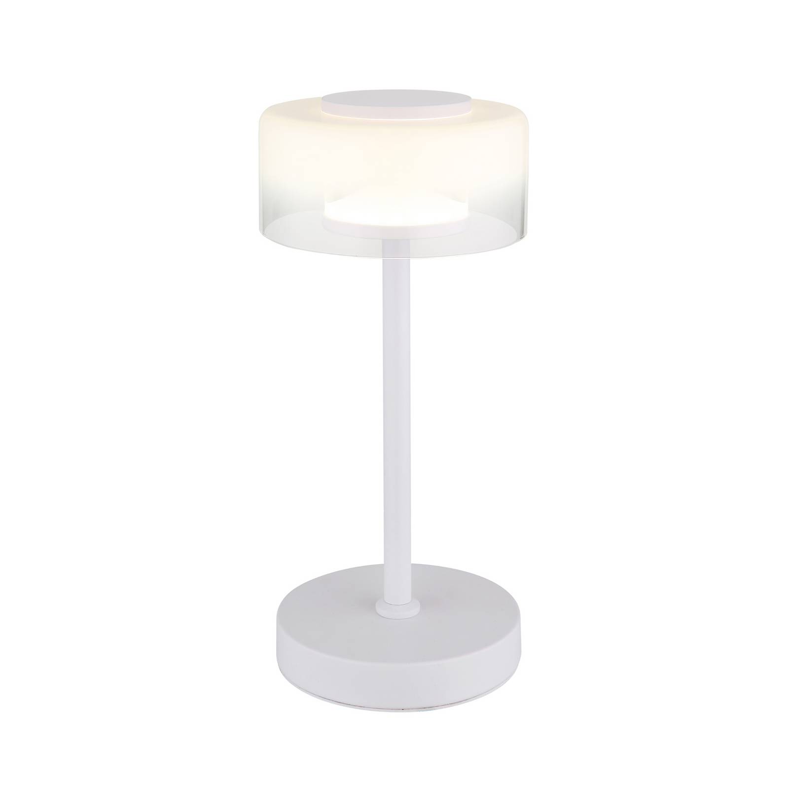 LED-Tischleuchte Belinda, weiß, Höhe 33 cm, Metall