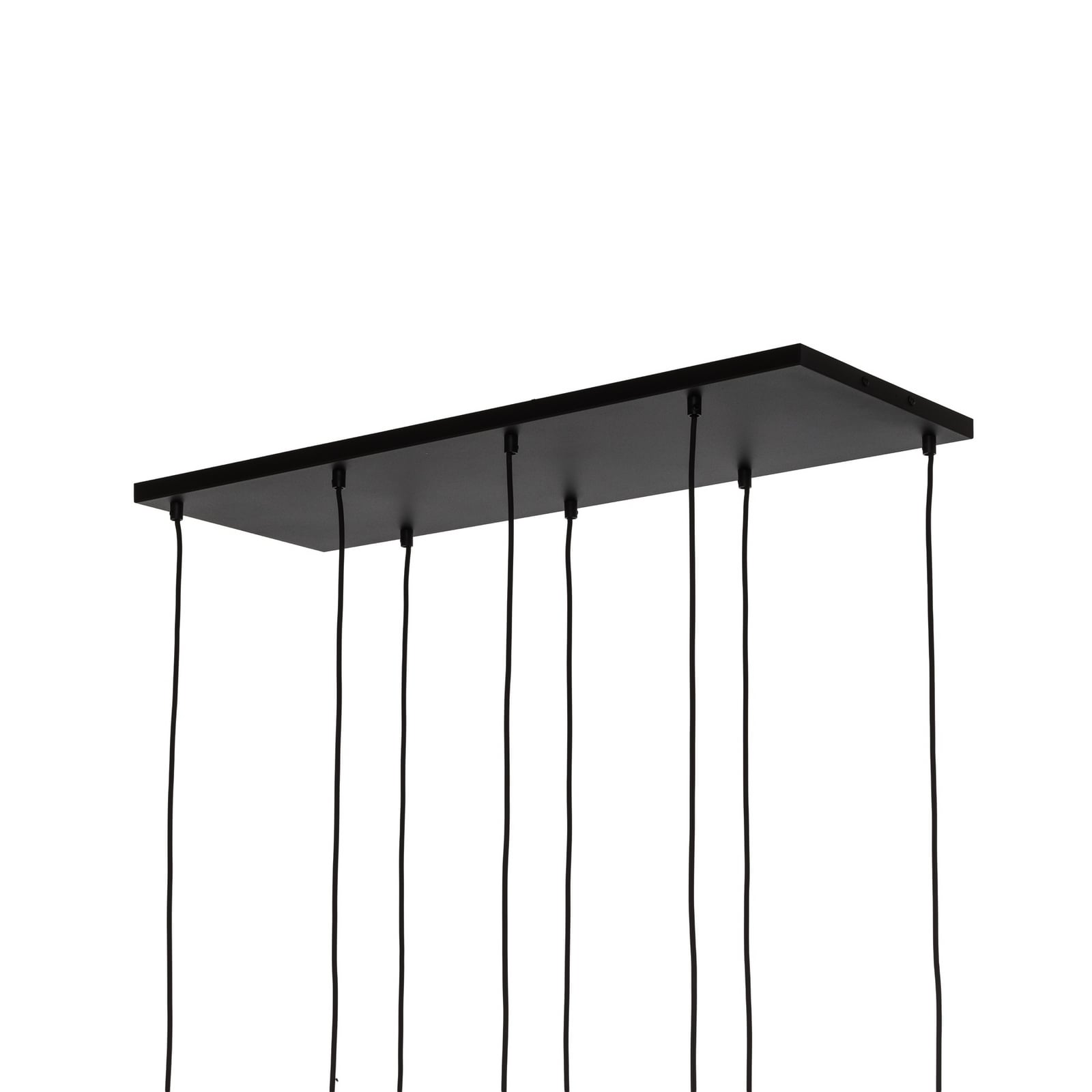 Hängeleuchte Cubus, 95 cm lang, 8-flammig, rauchgrau, Glas Hängeleuchte Cubus, 95 cm lang, 8-flammig, rauchgrau, Glas