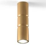 Turbo surface-mounted ceiling light, fixed, gold
